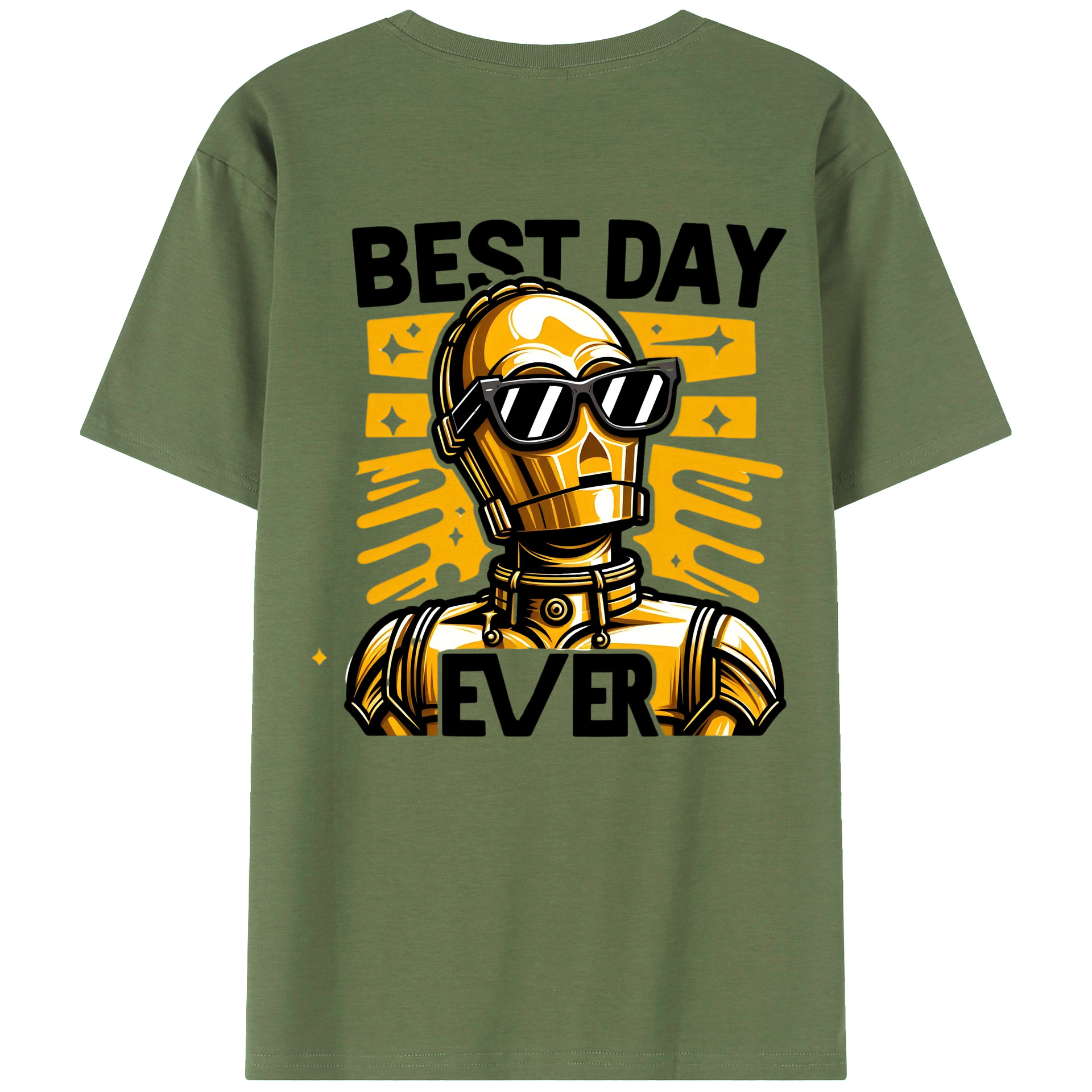 （画像用） スター・ウォーズ Star Wars 綿100％ メンズ半袖Tシャツ（バックプリント） 通気性